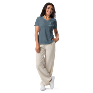 Tee-Shirt Femme Canyoning Guadeloupe – Moncanyon – Bleu